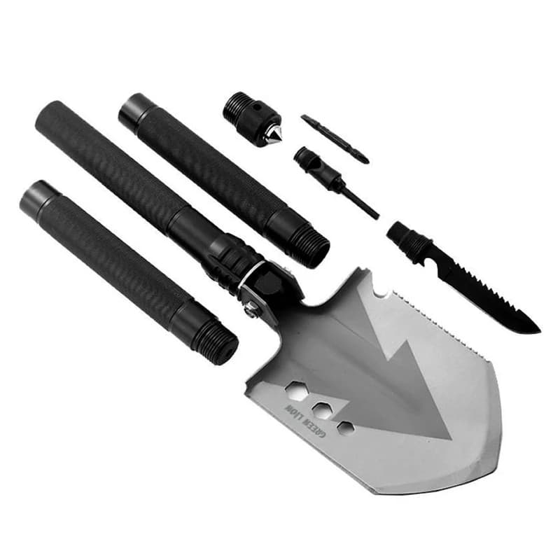 ابزار چندکاره سفری گرین لاین مدل Multi Shovel ابزار 14 کاره — تصویر ۲