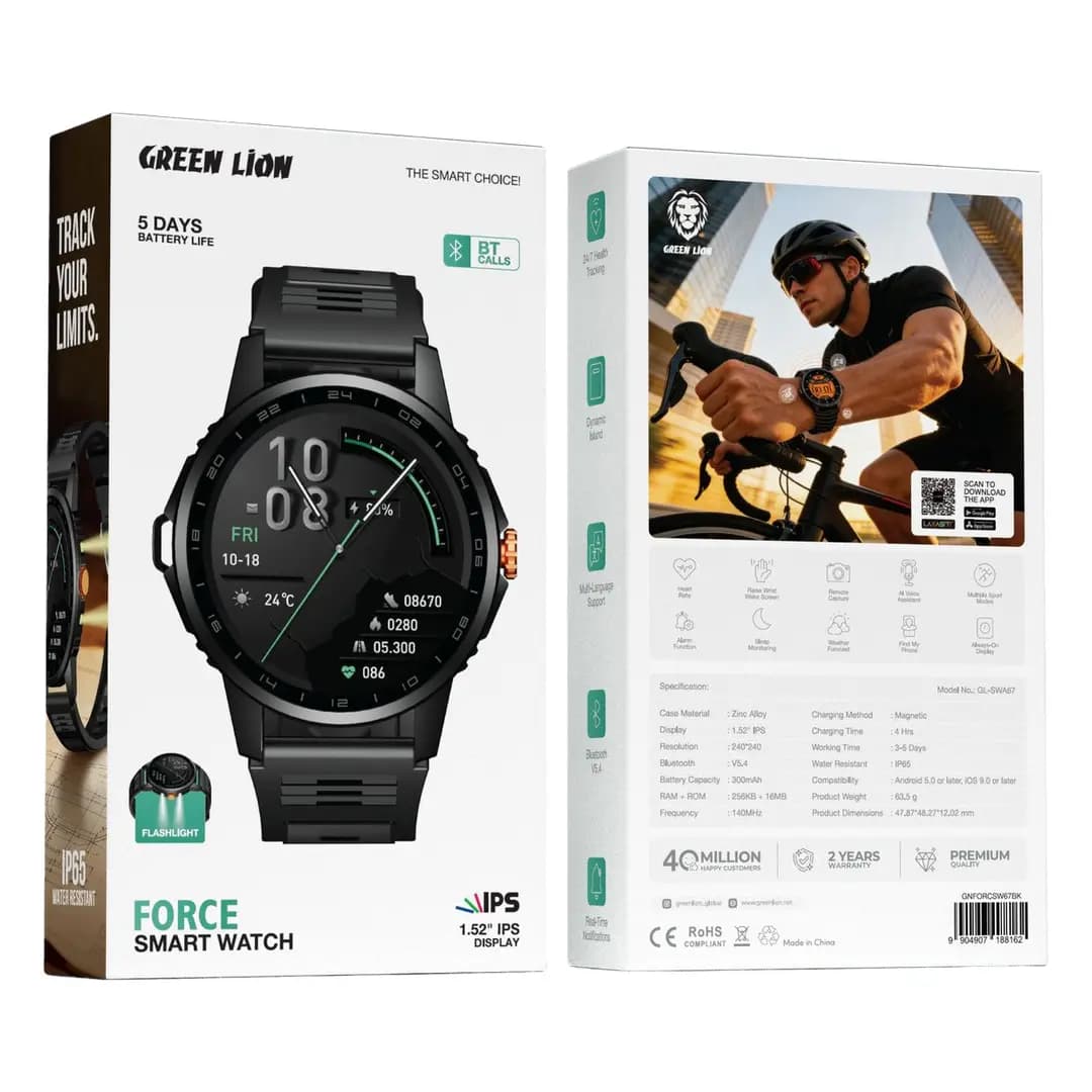 ساعت هوشمند گرین لاین مدل Force با Dynamic Island — تصویر ۴