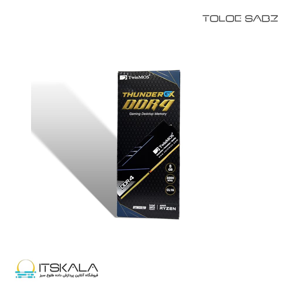 رم توین موس مدل Thunder GX 8GB 3200MHz DDR4