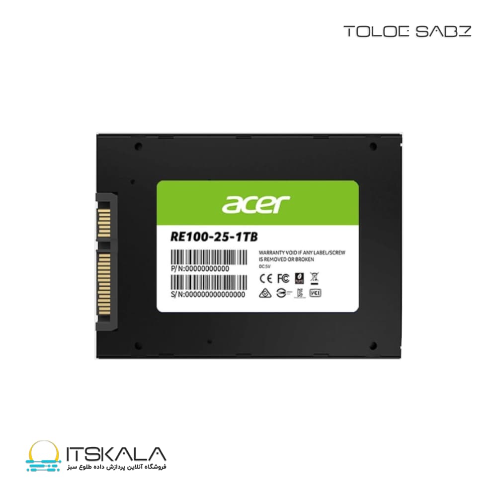 حافظه SSD ایسر مدل RE100 SATA با ظرفیت یک ترابایت