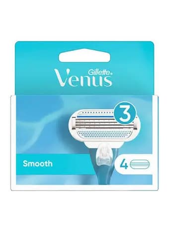 تیغ یدک 4 عددی ژیلت ونوس آبی مدل SMOOTH