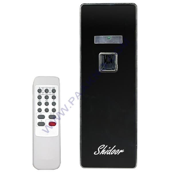 دستگاه خوشبوکننده هوا شیدور shidoor تمام مشکی مدل کنترل دار همراه با اسپری یدکی — تصویر ۵