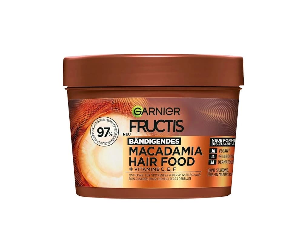 ماسک و نرم کننده ویتامینه مو گارنیر FRUCTIS عصاره ماکادامیا