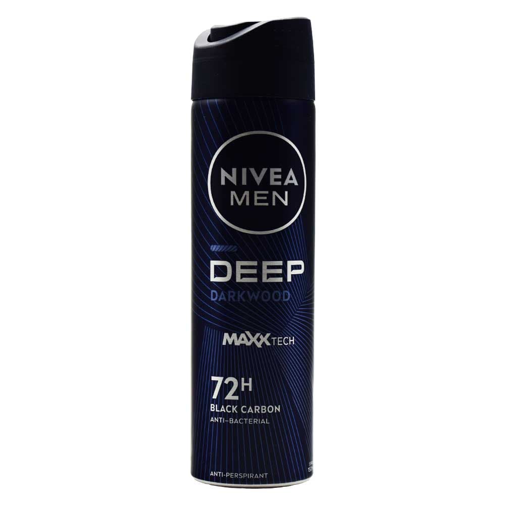 اسپری ضد تعریق مردانه نیوآ NIVEA اصل آلمان مدل Deep Darkwood حجم 150 میلی لیتر