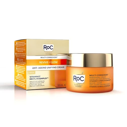 کرم مرطوب کننده ضد پیری ROC مدل REVIVE + GLOW