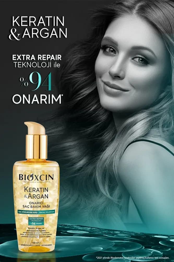 سرم ترمیم کننده مو بیوکسین با روغن آرگان و کراتین حجم 150 میل — تصویر ۳