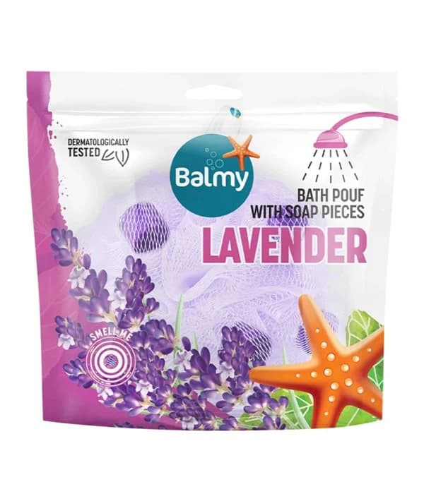 لیف حمام توری صابوندار BALMY رایحه اسطوخودوس