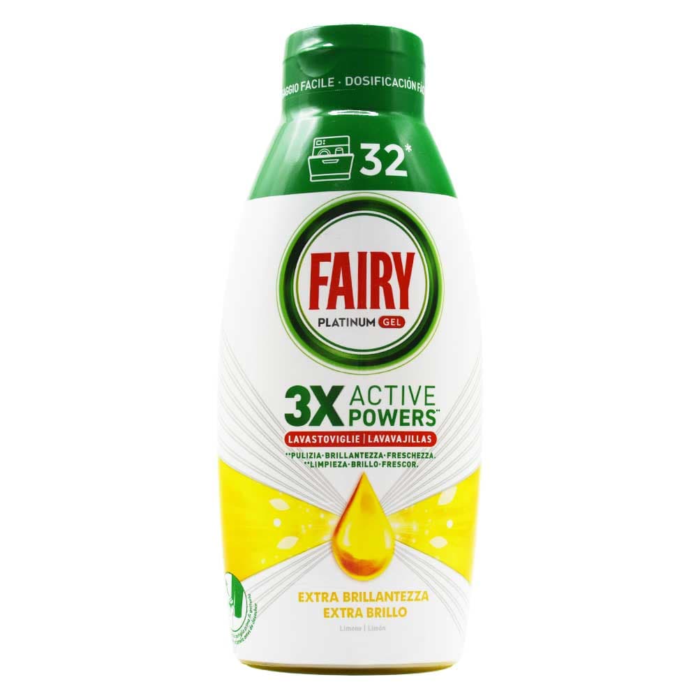 ژل ماشین ظرفشویی فیری Fairy اصل اسپانیا مدل 3X Active Power حجم 650 میلی لیتر