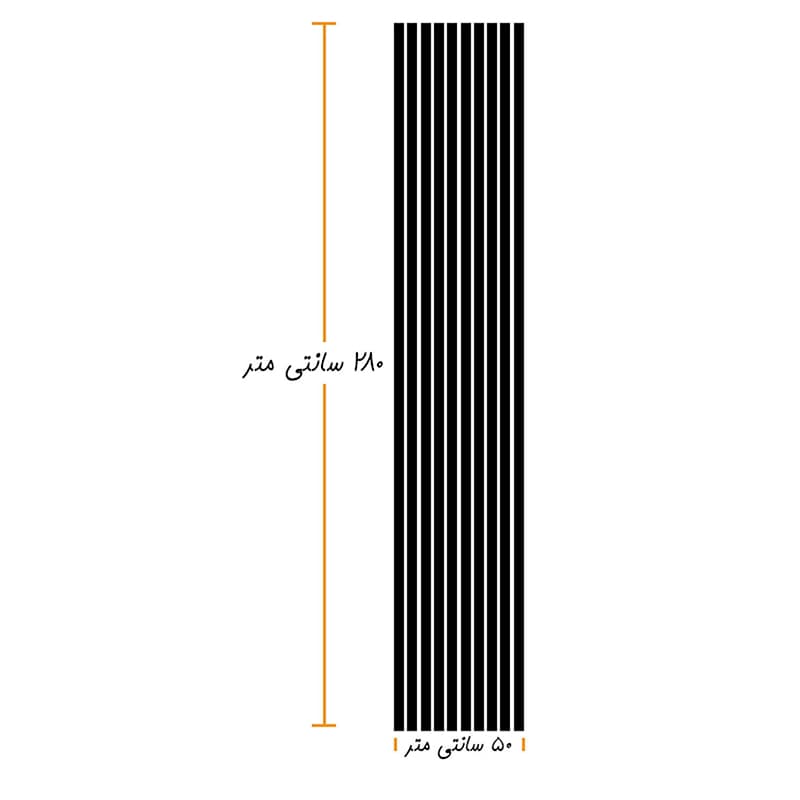 دیوارپوش ترمووال پشت فوم دار MDF طوسی پتینه‌ای280×50 سانتی‌متر — تصویر ۵