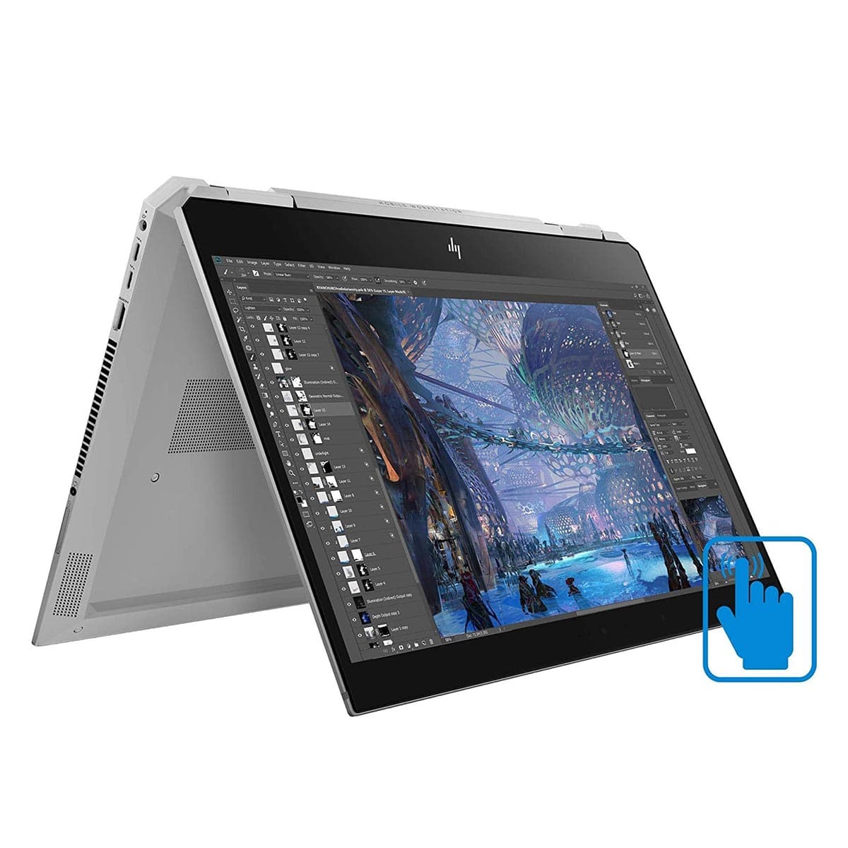 لپ تاپ استوک HP ZBook 15 G5 Studio i9-8950h 32 1t 4g-p1000 لمسی 360 درجه — تصویر ۵