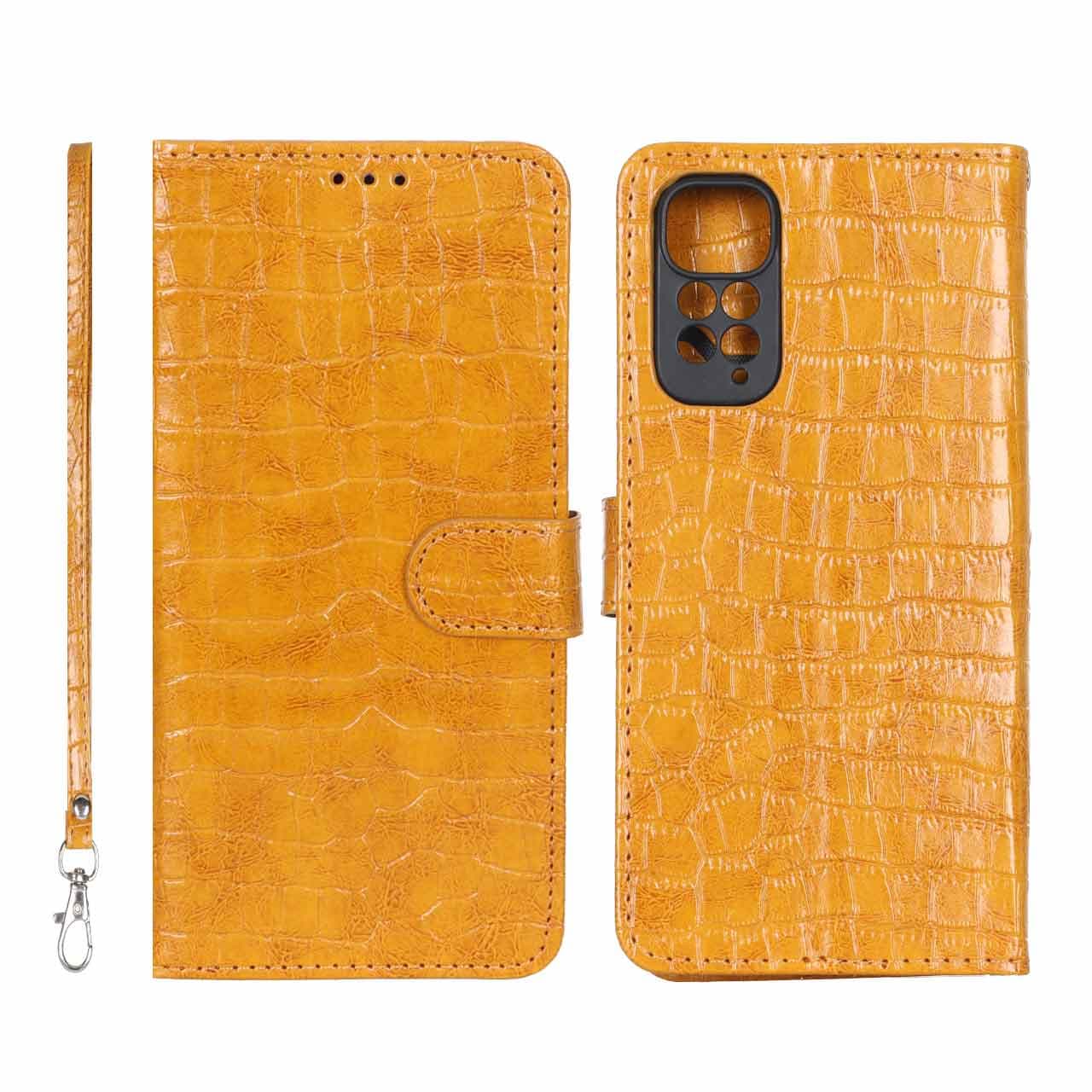 کیف موبایل مگنتی کروکو MNC مدل Xiaomi Redmi Note 11 4G / Redmi Note 11S – عسلی — تصویر ۲