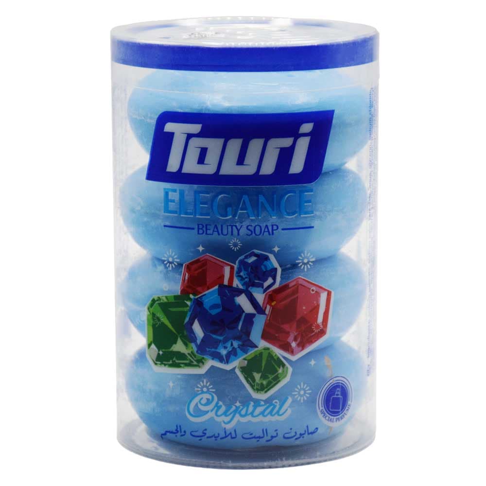 صابون توری اصل اردن مدل Crystal با رایحه خنک بسته 4 عددی