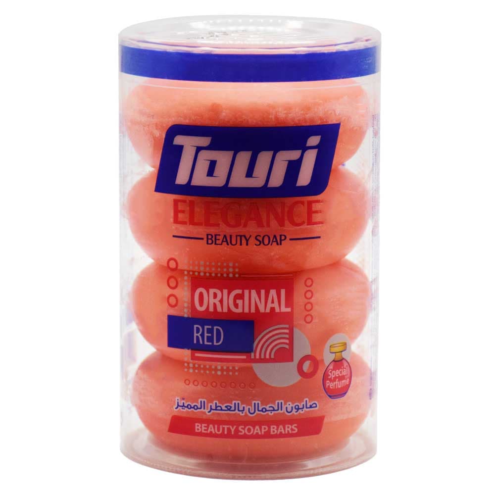 صابون توری اصل اردن مدل Original Red با رایحه گلهای بهاری بسته 4 عددی — تصویر ۲