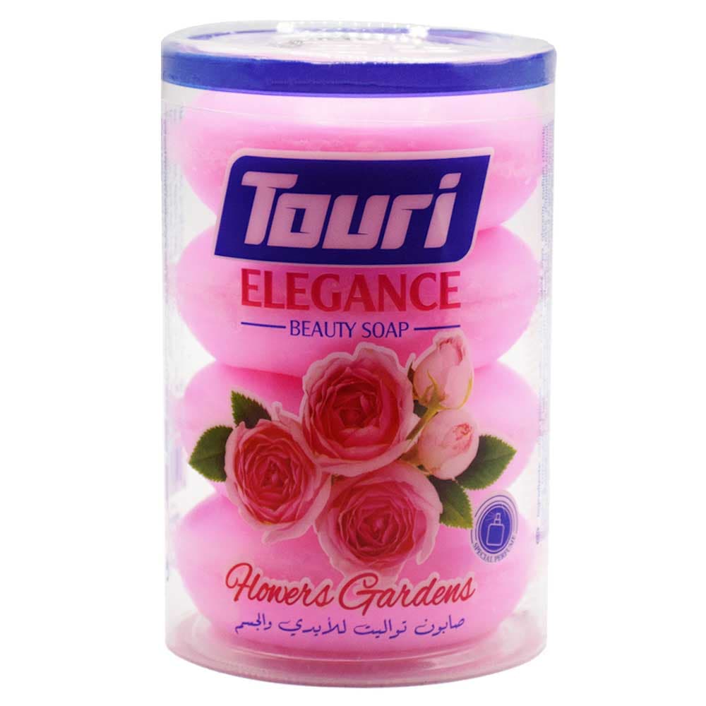 صابون توری اصل اردن مدل Flowers Gardens با رایحه گل رز بسته 4 عددی