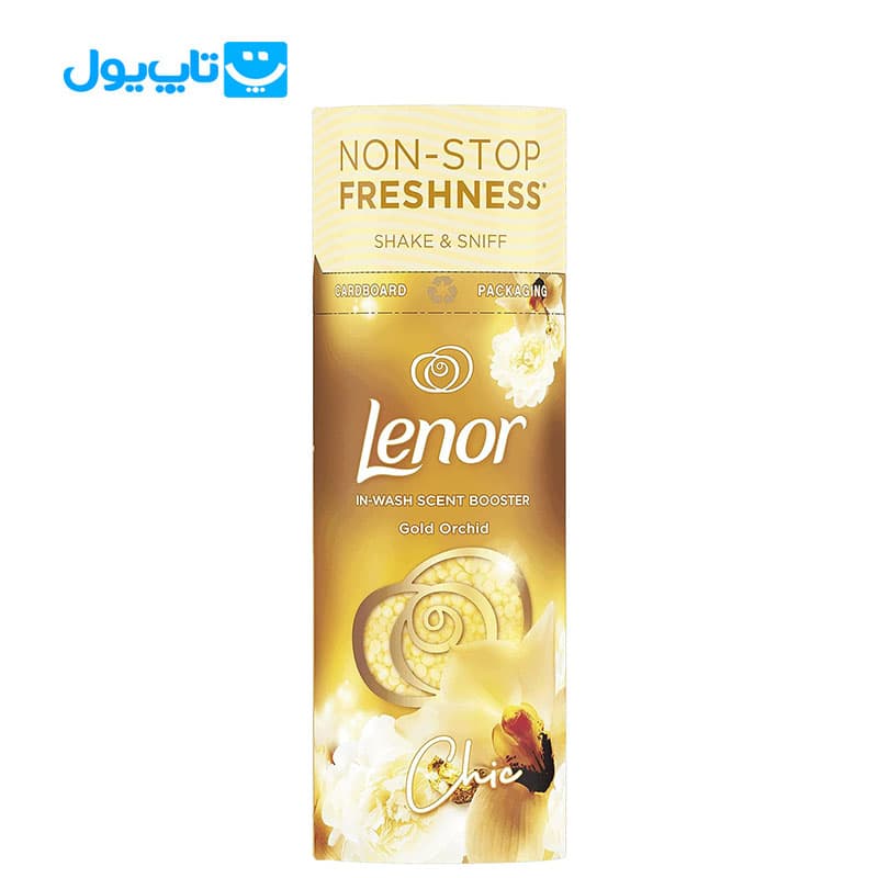 دانه های خوشبو کننده لباس لنور lenor رایحه ارکیده طلایی 245 گرم
