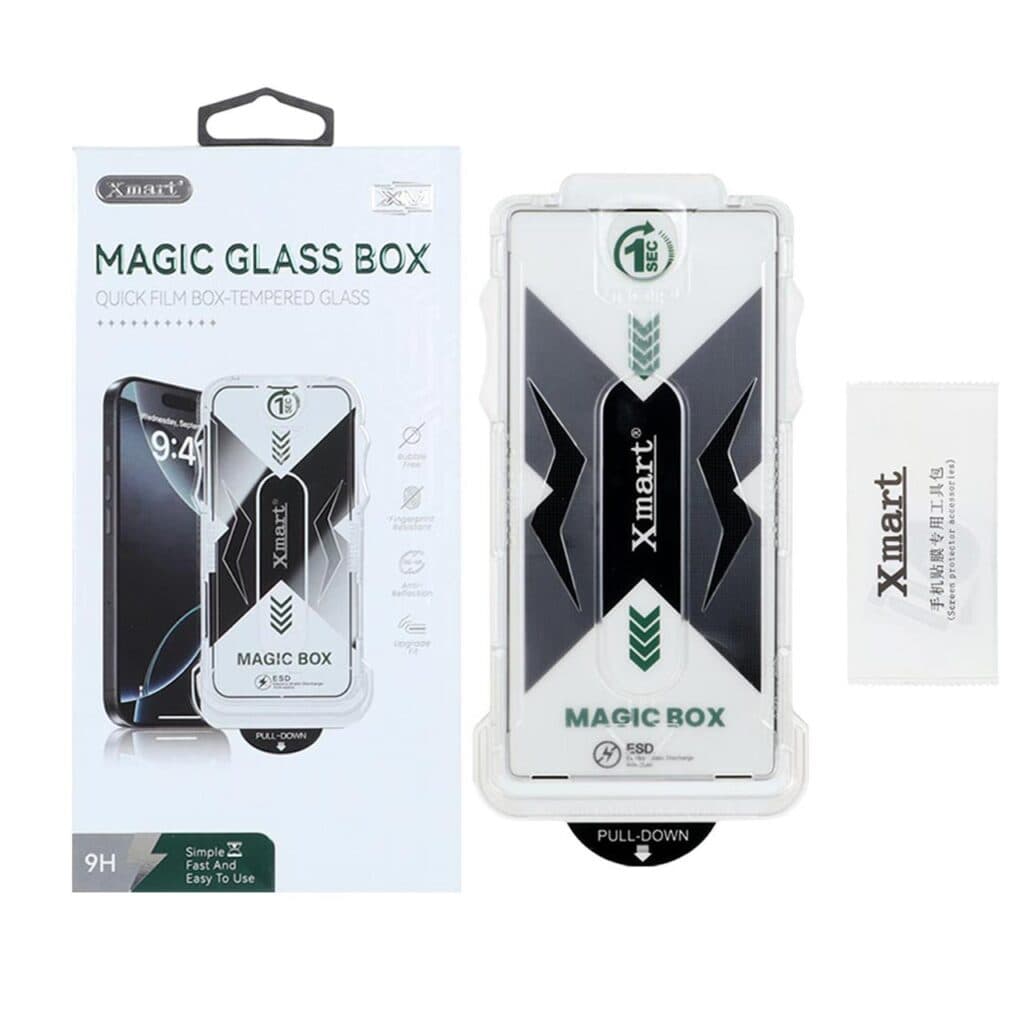 محافظ صفحه نمایش شیشه ای اورجینال XMART – Magic Glass Box مدل Samsung Galaxy S25 Ultra (پک دار) — تصویر ۴