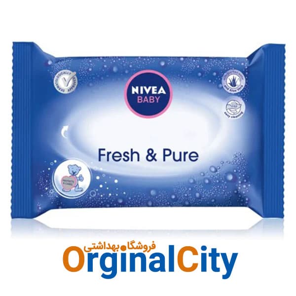 دستمال مرطوب کودک نیوآ بسته 63 عددی Nivea