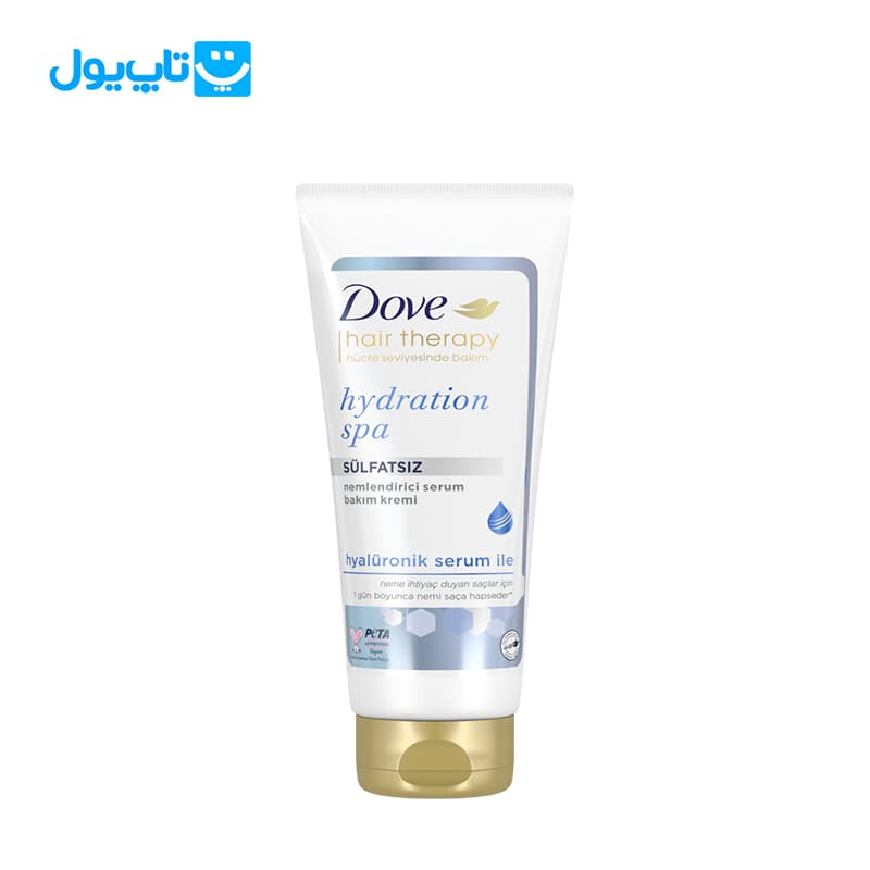 کرم آبرسان مو داو Dove بدون سولفات مدل Hydration Spa حجم 170 میلی لیتر — تصویر ۵