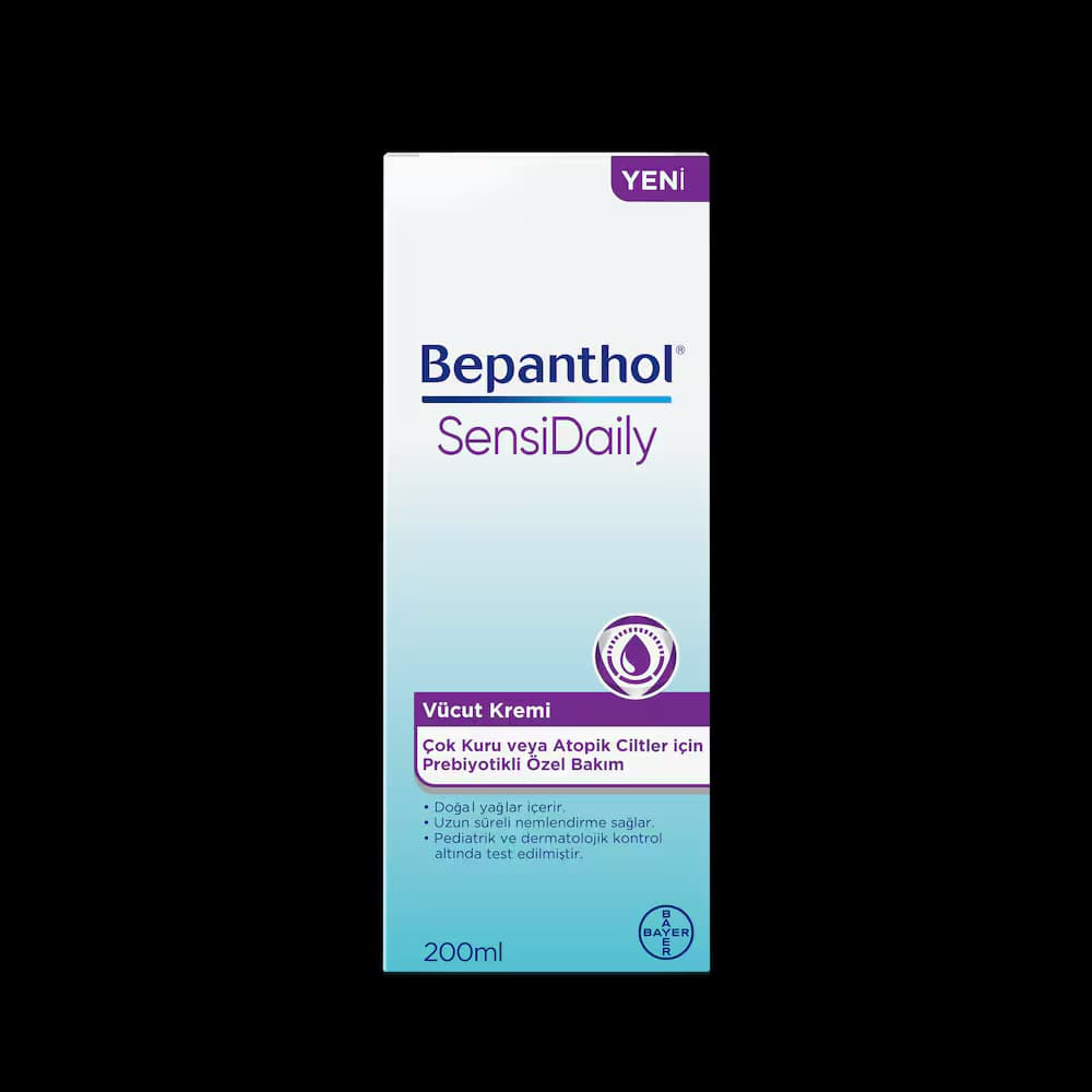 کرم مرطوب کننده بدن بپانتول Bepanthol مدل Sensi Daily حجم 200 میلی لیتر — تصویر ۴