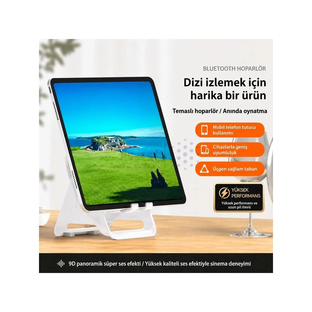 اسپیکر بی سیم و هولدر گوشی موبایل Likenuo مدل LX-21 – سفید — تصویر ۱۰