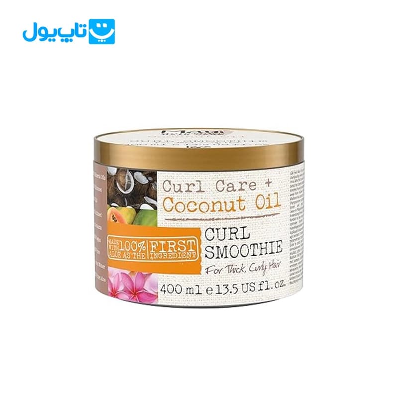ماسک مو مائویی Maui مدل coconut oil مخصوص موهای فر حجم 400 میلی لیتر