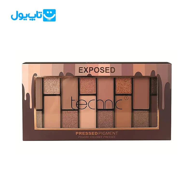 پالت سایه چشم تکنیک Technic مدل Exposed Pressed Pigment — تصویر ۹
