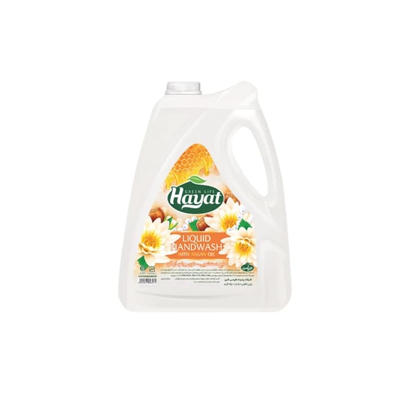 مایع دستشویی صدفی سفید حیات وزن 3500 گرم — تصویر ۲