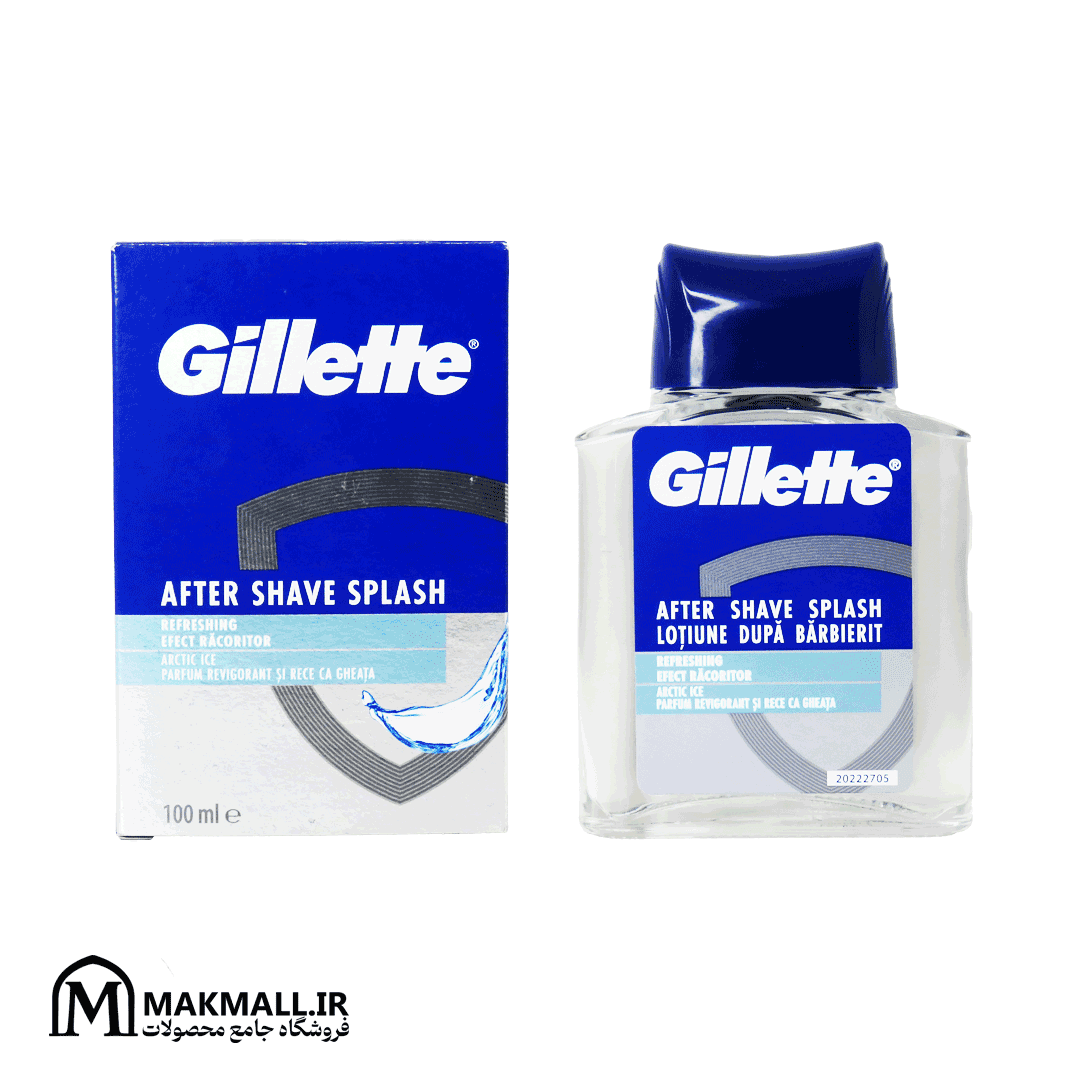 افتر شیو ژیلت آیس آرکتیک 100 میل | Gillette Arctic Ice After Shave Splash 100ml — تصویر ۵