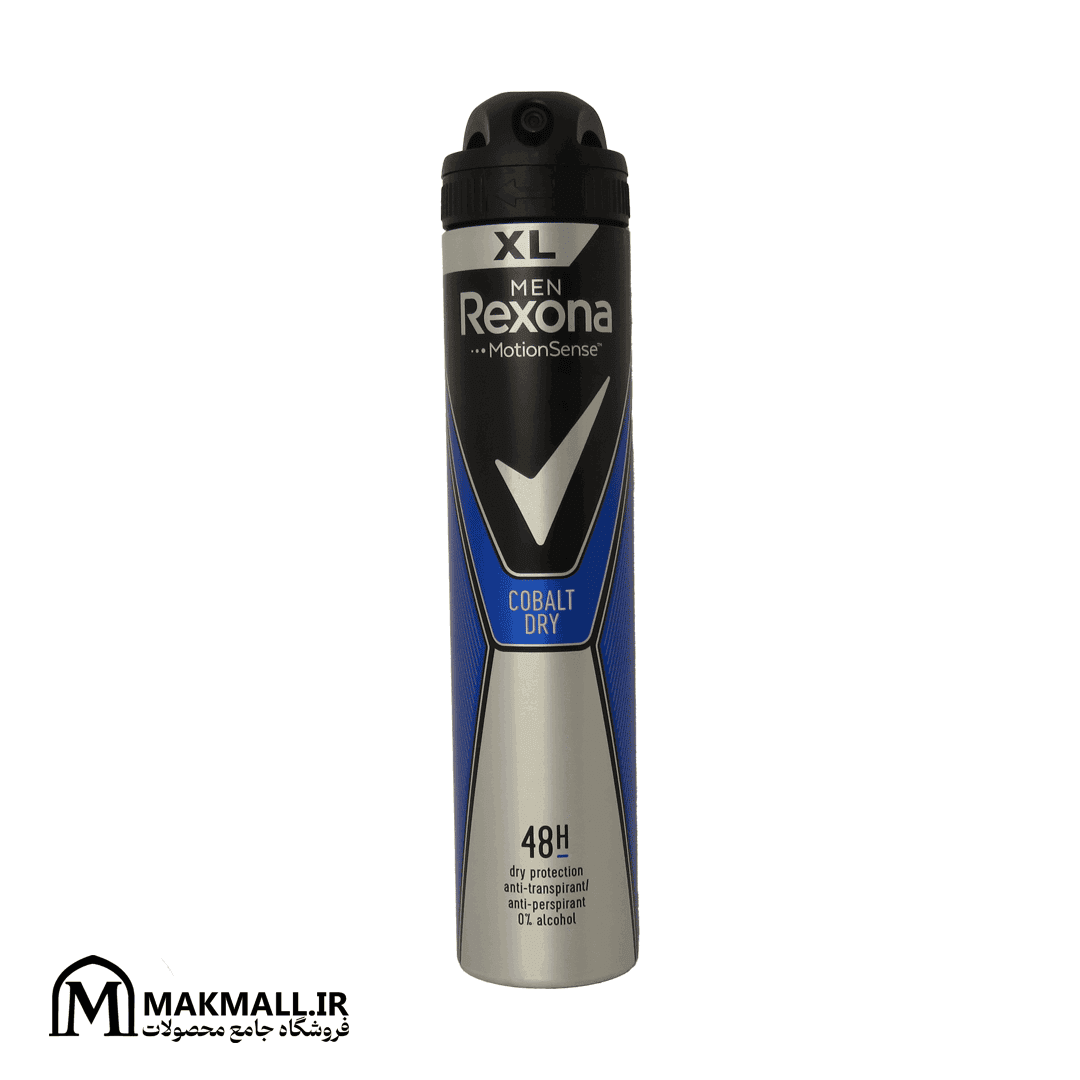 اسپری ضدتعریق مردانه رکسونا مدل کوبالت درای XL حجم 250 میل | Rexona Men Cobalt Dry XL Anti-perspirant 250ml