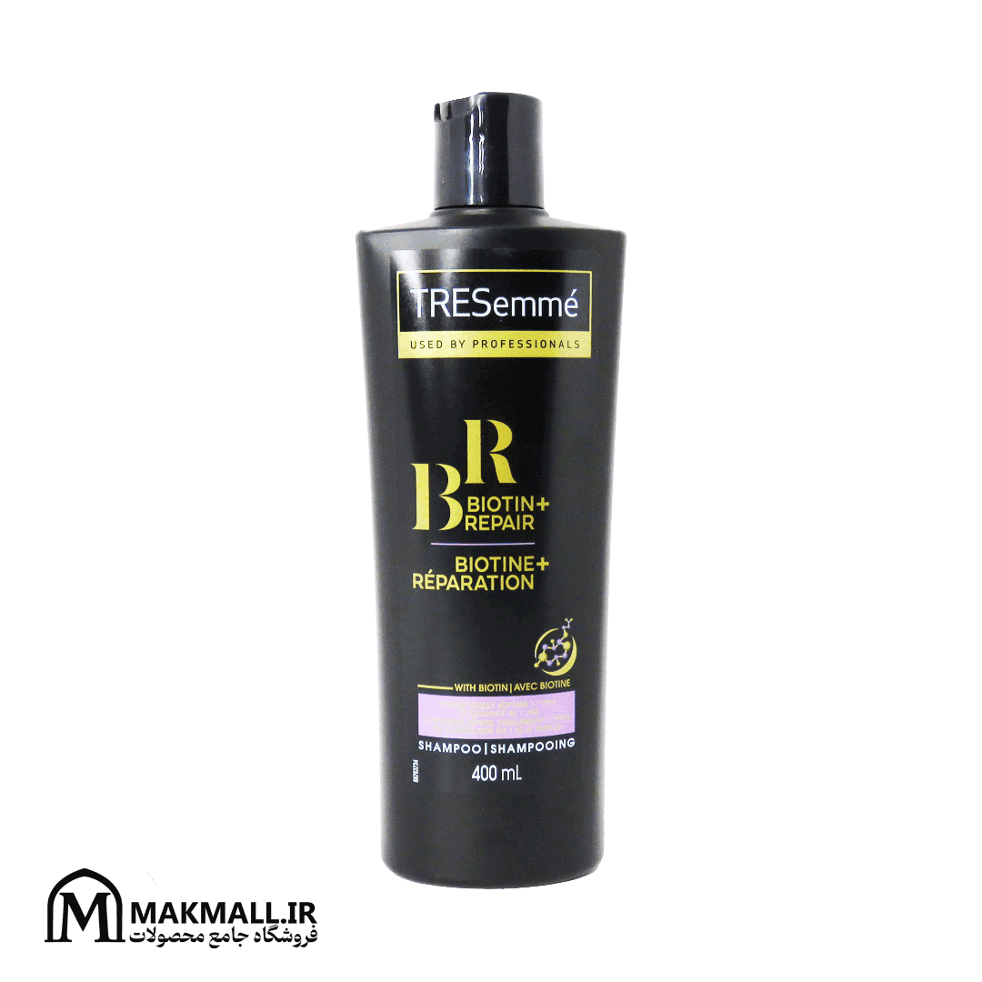 شامپو ترزمه بیوتین ریپیر 7 مخصوص موهای آسیبدیده 400 میل | TRESemmé Biotin+ Repair 7 Shampoo 400ml — تصویر ۳