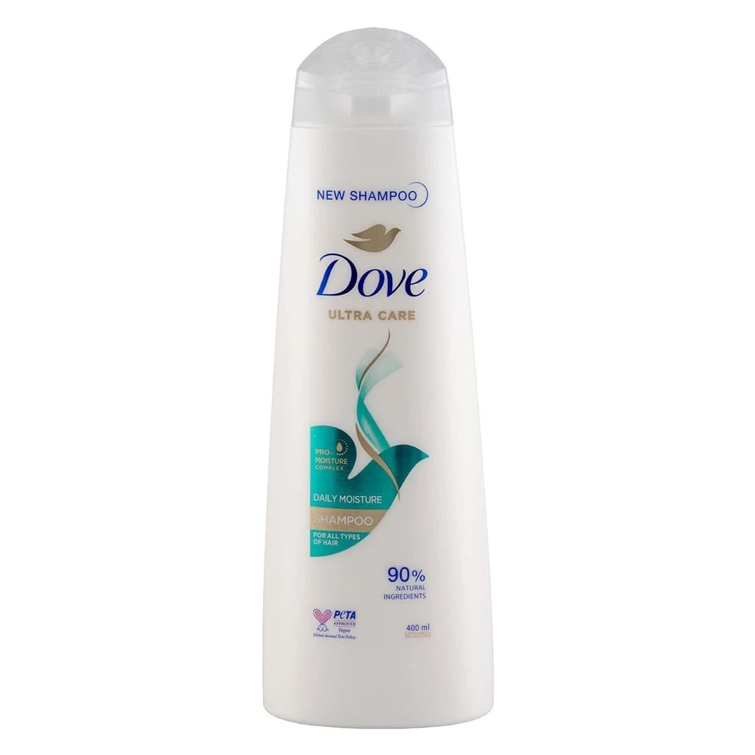 شامپو داو آبرسان روزانه 400 میل | Dove Daily Moisture Shampoo 400ml – رطوبت رسان قوی و محافظت از ساقه مو — تصویر ۳