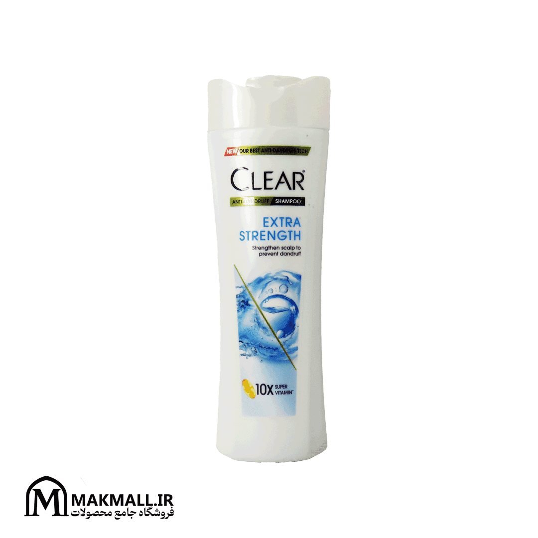 شامپو ضد شوره و تقویتکننده کلیر مدل Extra Strength حجم 300 میل | CLEAR Anti-Dandruff Extra Strength Shampoo 300ml