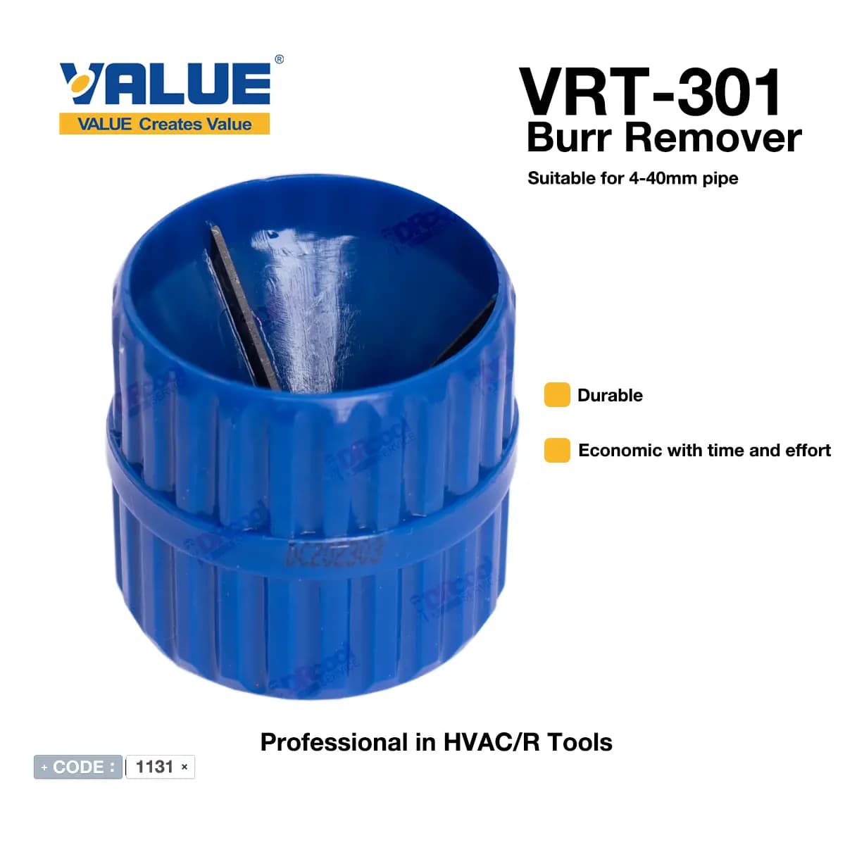 پلیسه گیر لوله مسی والوو مدل VRT-301 — تصویر ۸