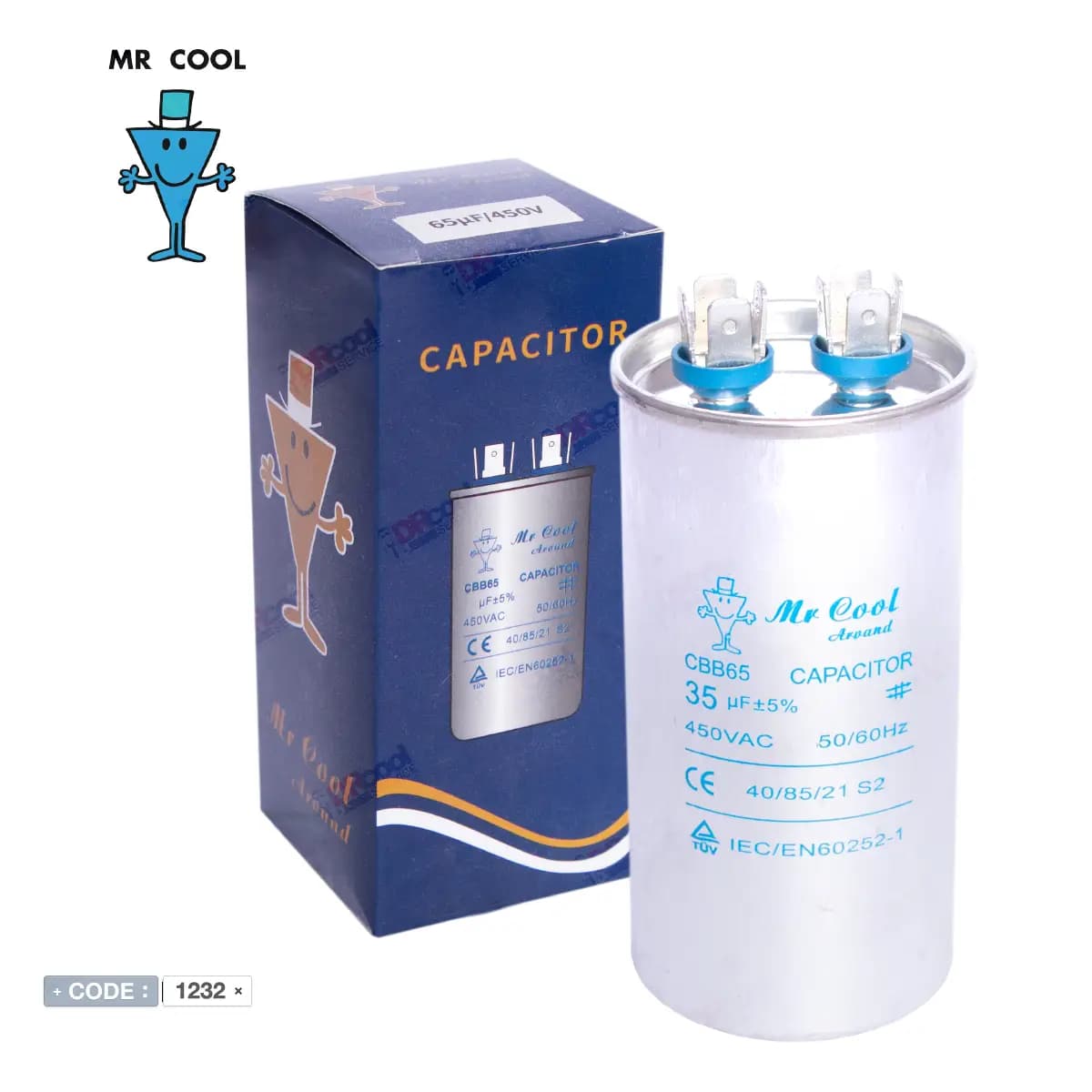 خازن 35 میکروفاراد برند مستر کول MR. COOL