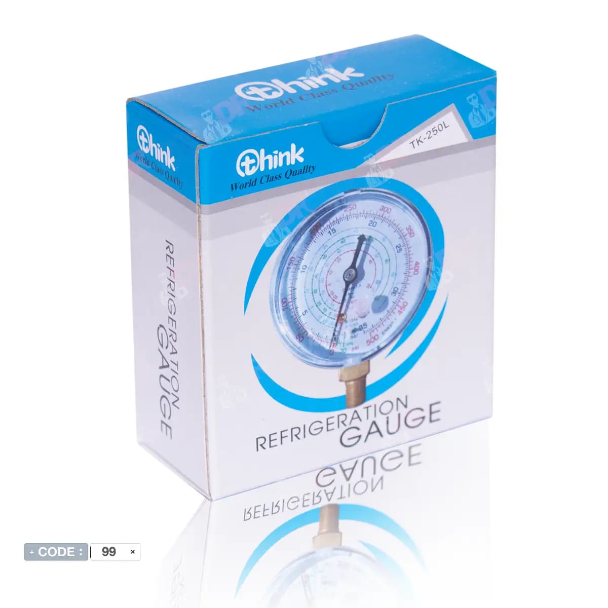 ساعت گیج فشار پایین آبی 500 psi برند THINK — تصویر ۷