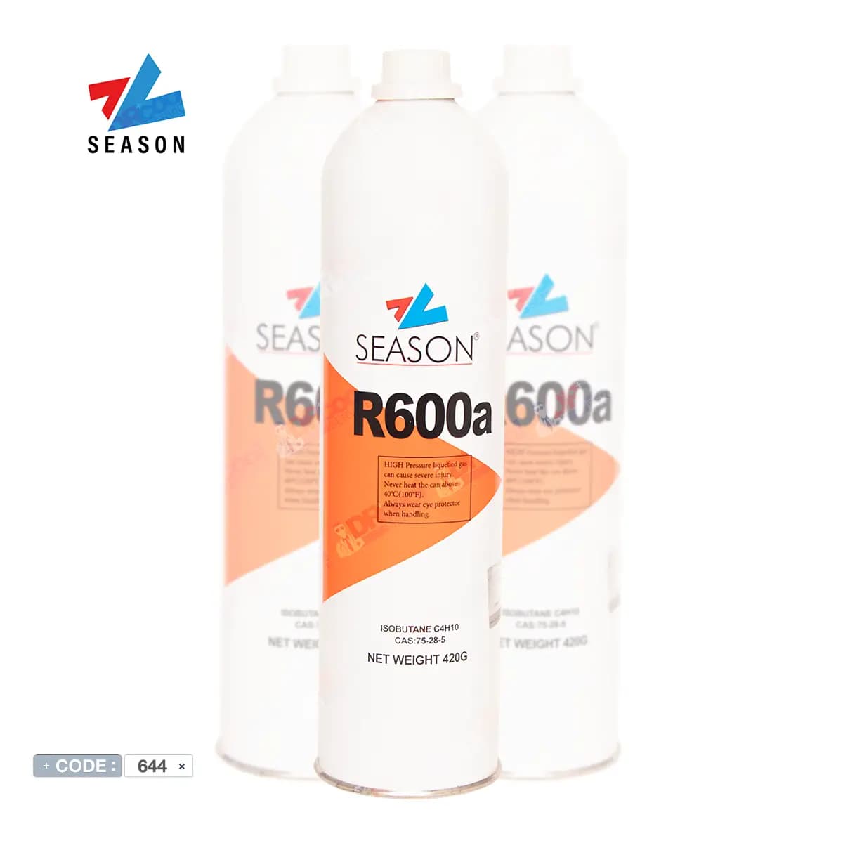 کپسول سوپاپدار 420 گرمی گاز R600a برند سیزون SEASON — تصویر ۷