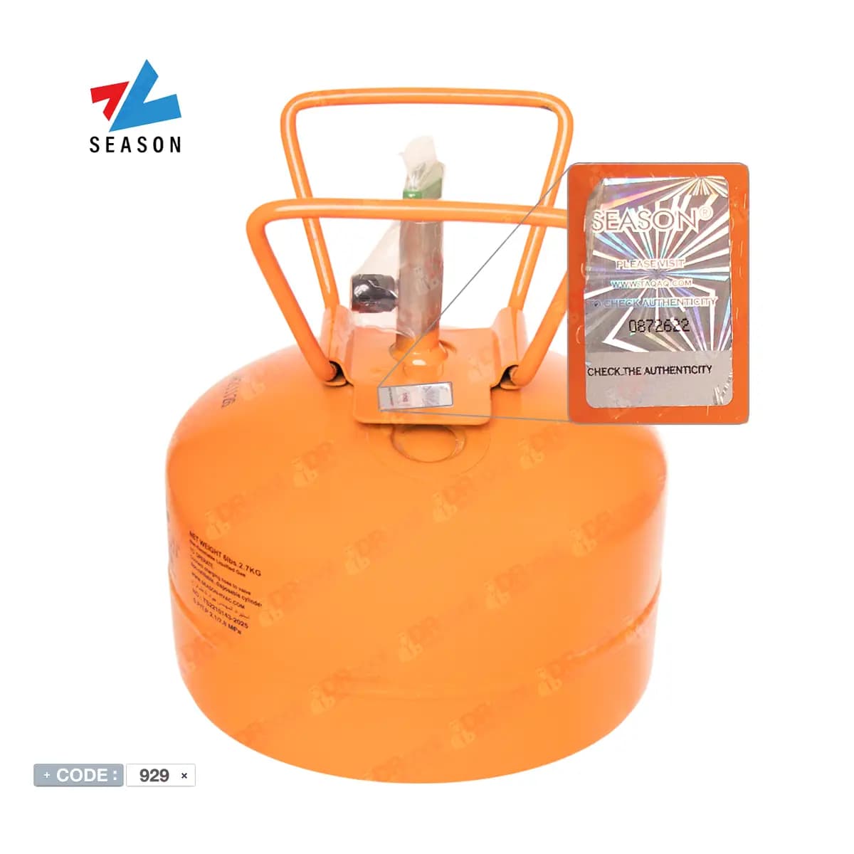 گاز مبرد R404A کپسول 2.7 کیلو گرم برند SEASON — تصویر ۸