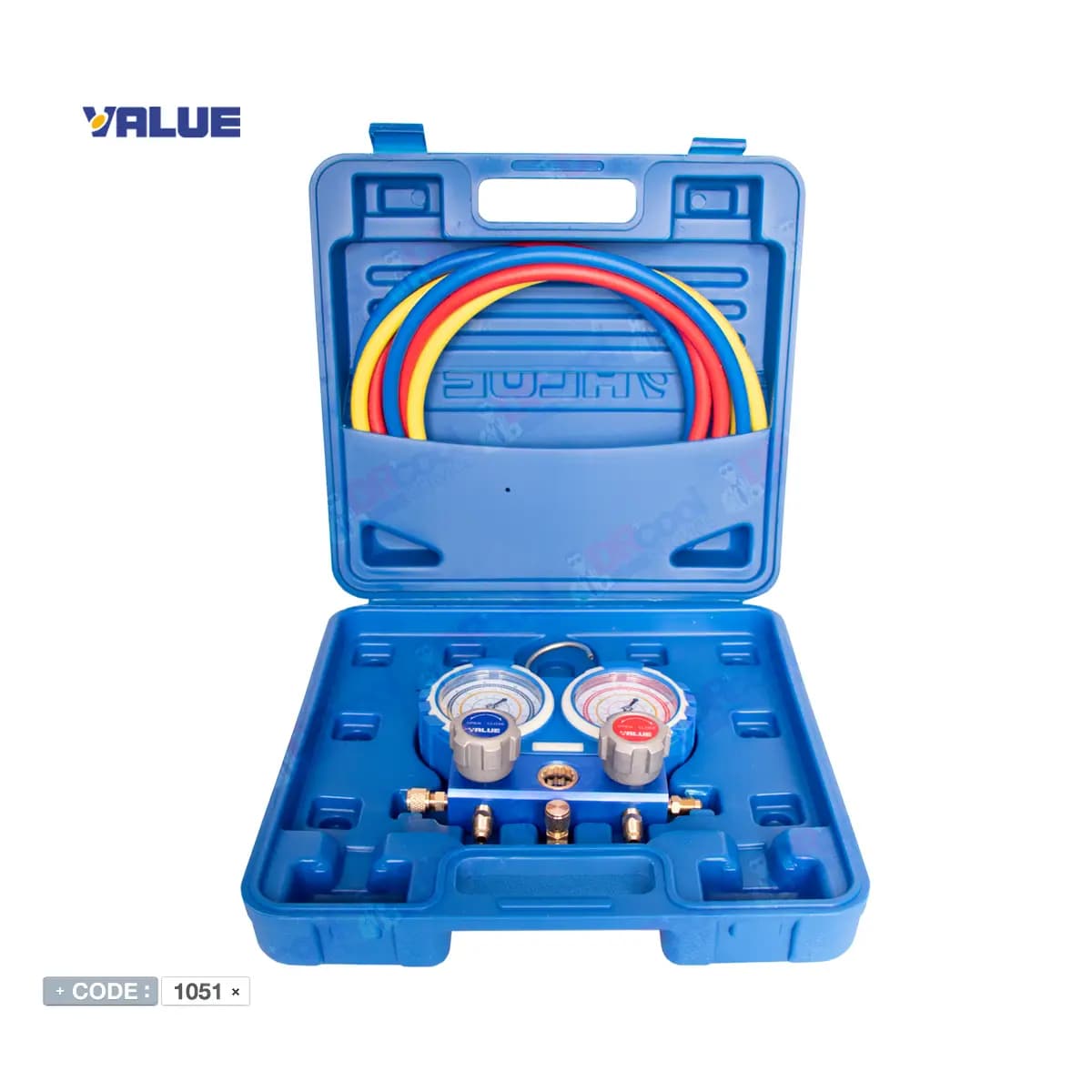 گیج منیفولد کولر گازی دوقلو والوو مدل VMG-2-R22-B گاز R22 — تصویر ۷