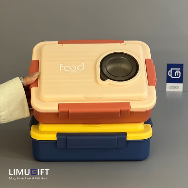 ظرف غذا استیل چند قسمتی کاسه دار Food کد 0438