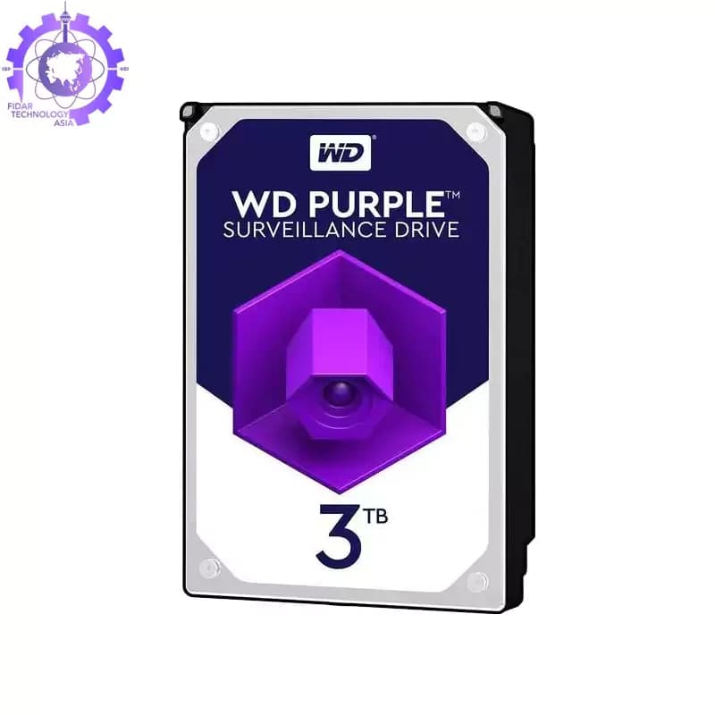 هارد بنفش 3 ترابایت وسترن دیجیتال+گارانتی شرکتی — تصویر ۲