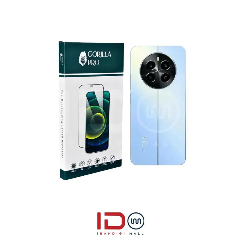 گلس و محافظ هیدروژلی (مات) بدنه گوشی ریلمی مدل REALME 12