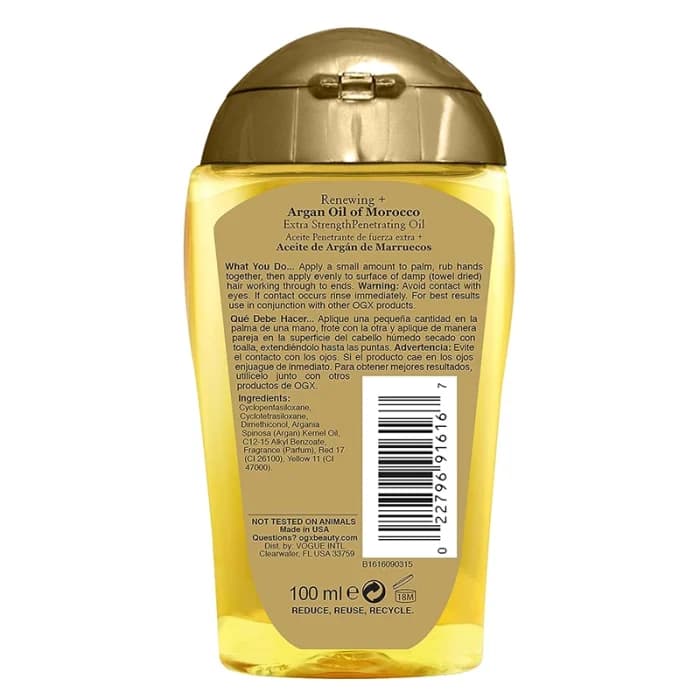 روغن آرگان او جی ایکس مناسب موهای خشک حجم ۱۰۰ میلیلیتر — تصویر ۱۱