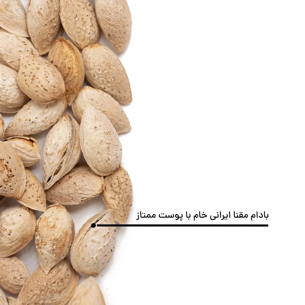 بادام منقا با پوست خام ایرانی ممتاز — تصویر ۱۲