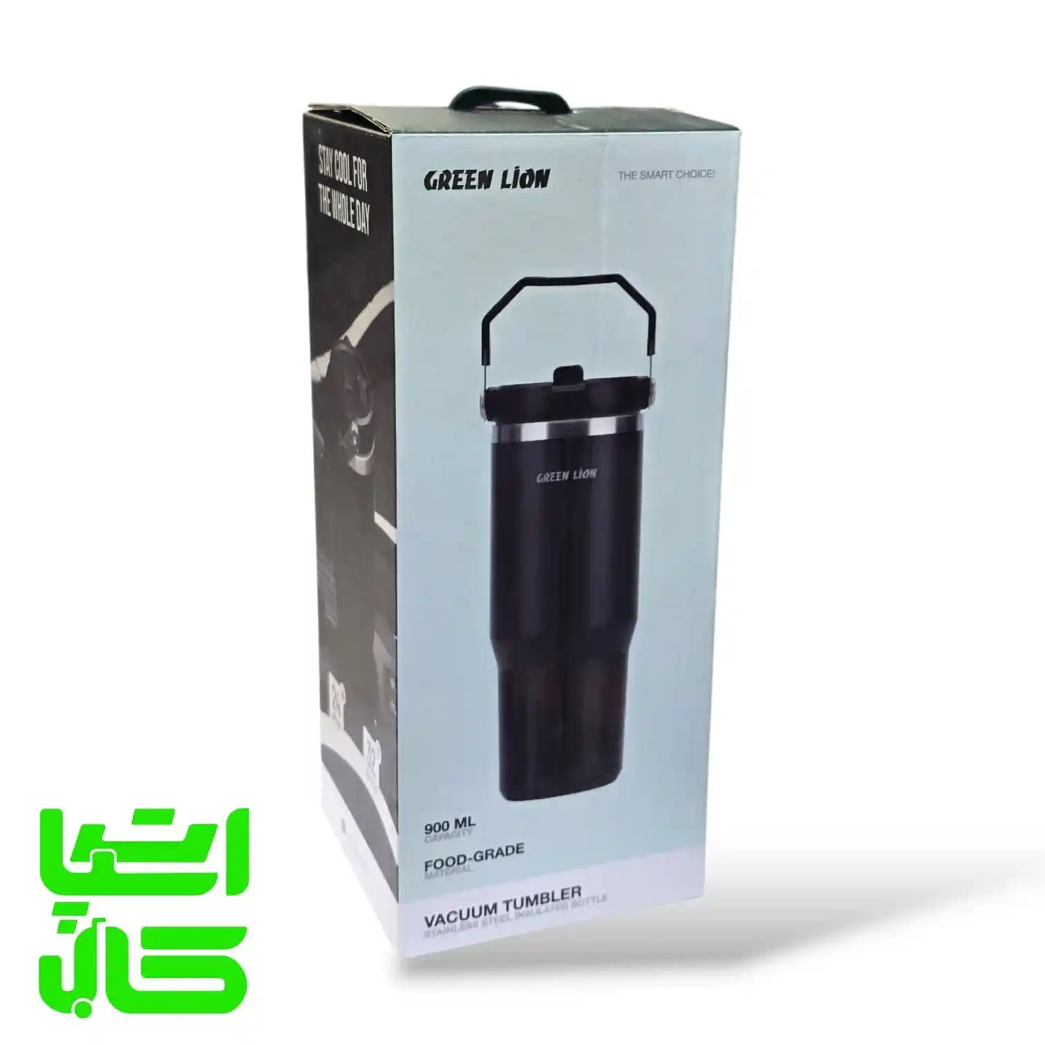 تراول ماگ وکیوم 900 میلیلیتری گرین لاین GNVACTMBLRBK — تصویر ۴