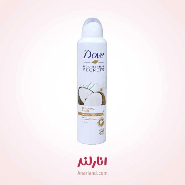 اسپری ضد تعریق زنانه داو مدل Nourishing Secret حجم 250 میلی لیتر