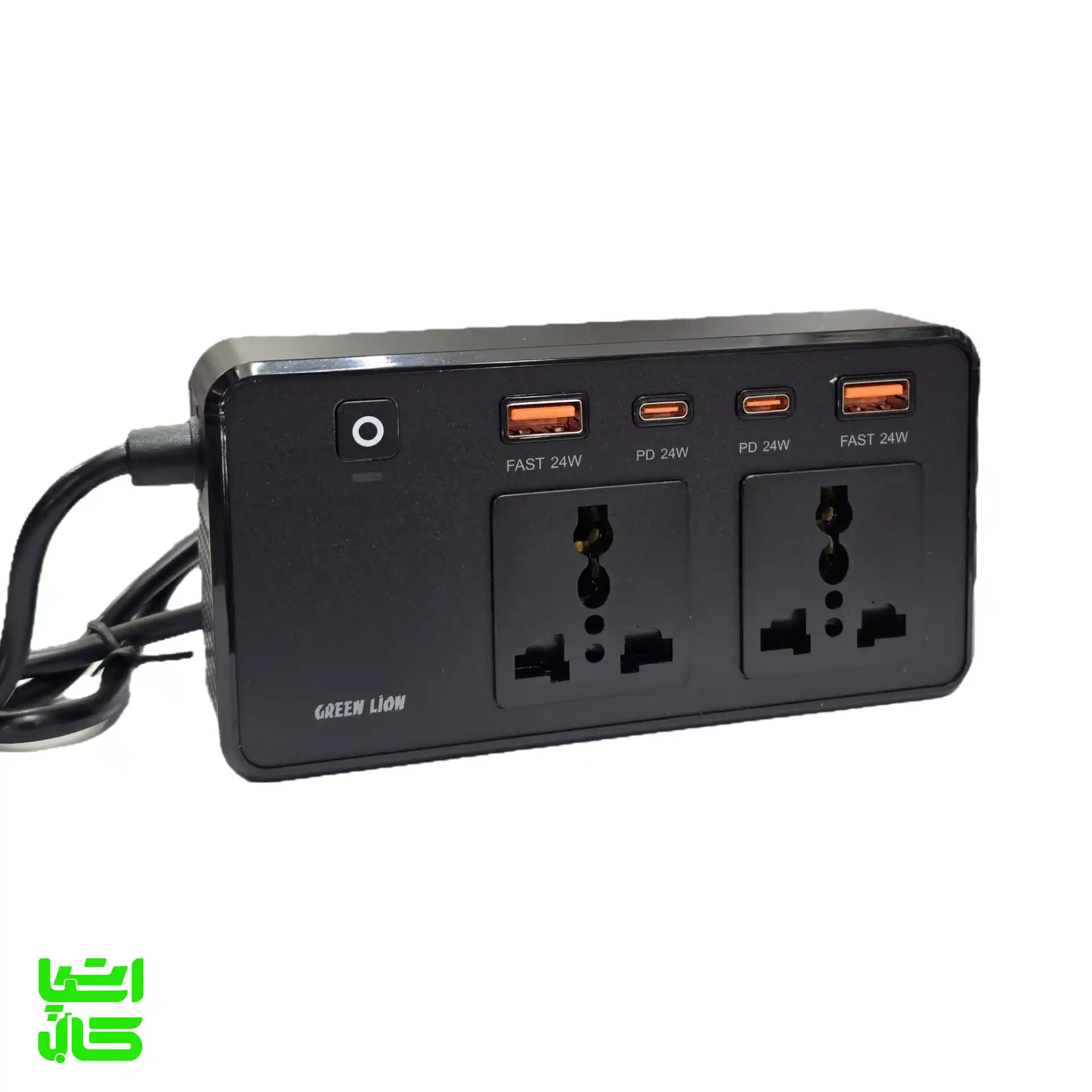 اینورتر فندکی خودرو ۲۰۰ وات گرین لاین مدل GC-200 — تصویر ۴