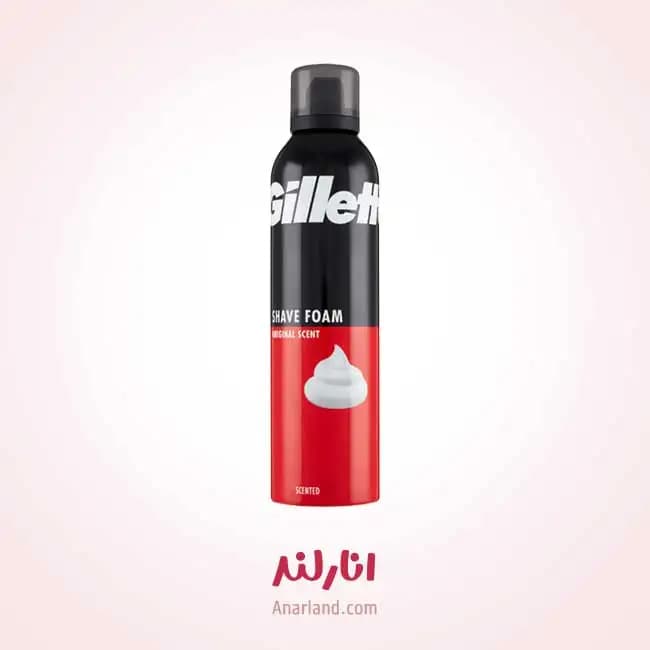 فوم اصلاح ژیلت مدل Original Scent حجم ۲۰۰ میلی لیتر