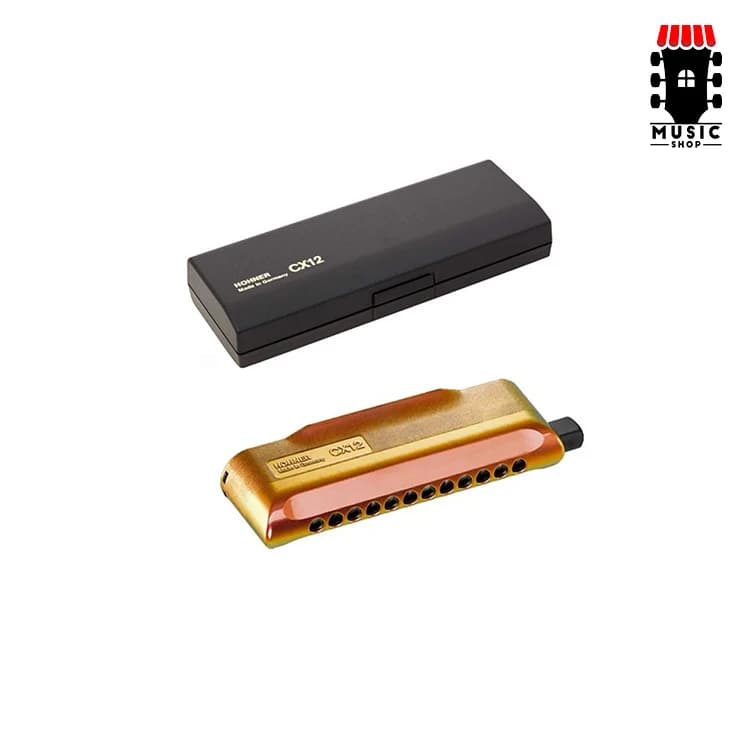 سازدهنی کروماتیک هوهنر M754601 CX12 JAZZ HARMONICA RED TO GOLD — تصویر ۱۲