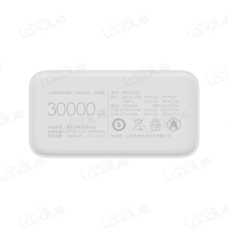 پاور بانک 30000 شیائومی pb3018zm — تصویر ۵