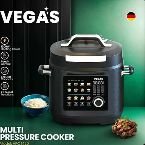 زودپز وگاس 8 لیتری مدل VEGAS VPC1421 — تصویر ۲